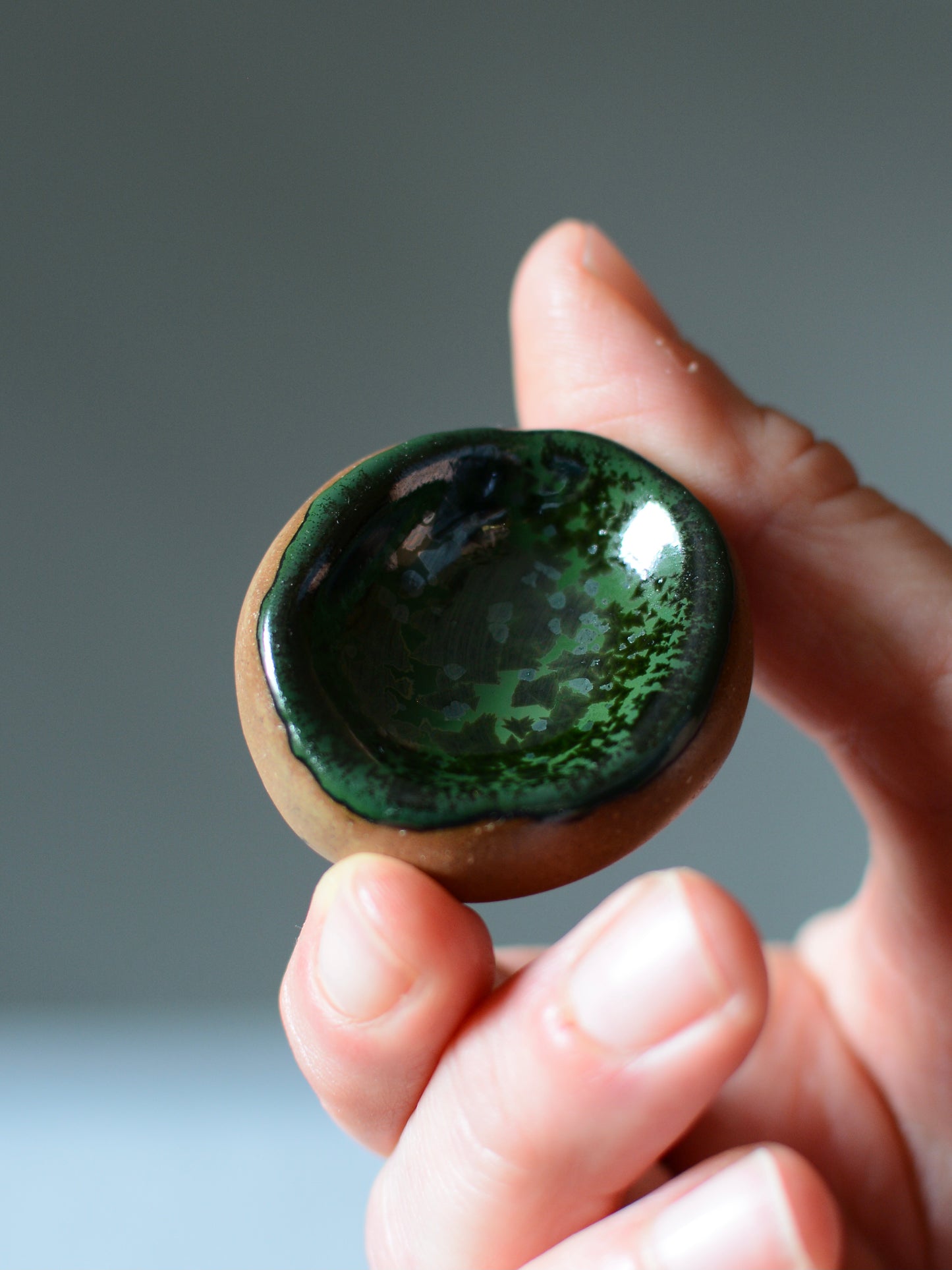 Dark Green Peace Pebbles